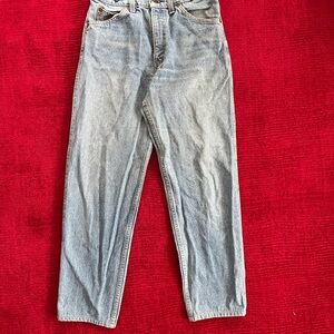Levi orange tab vintage jeans zipper closure